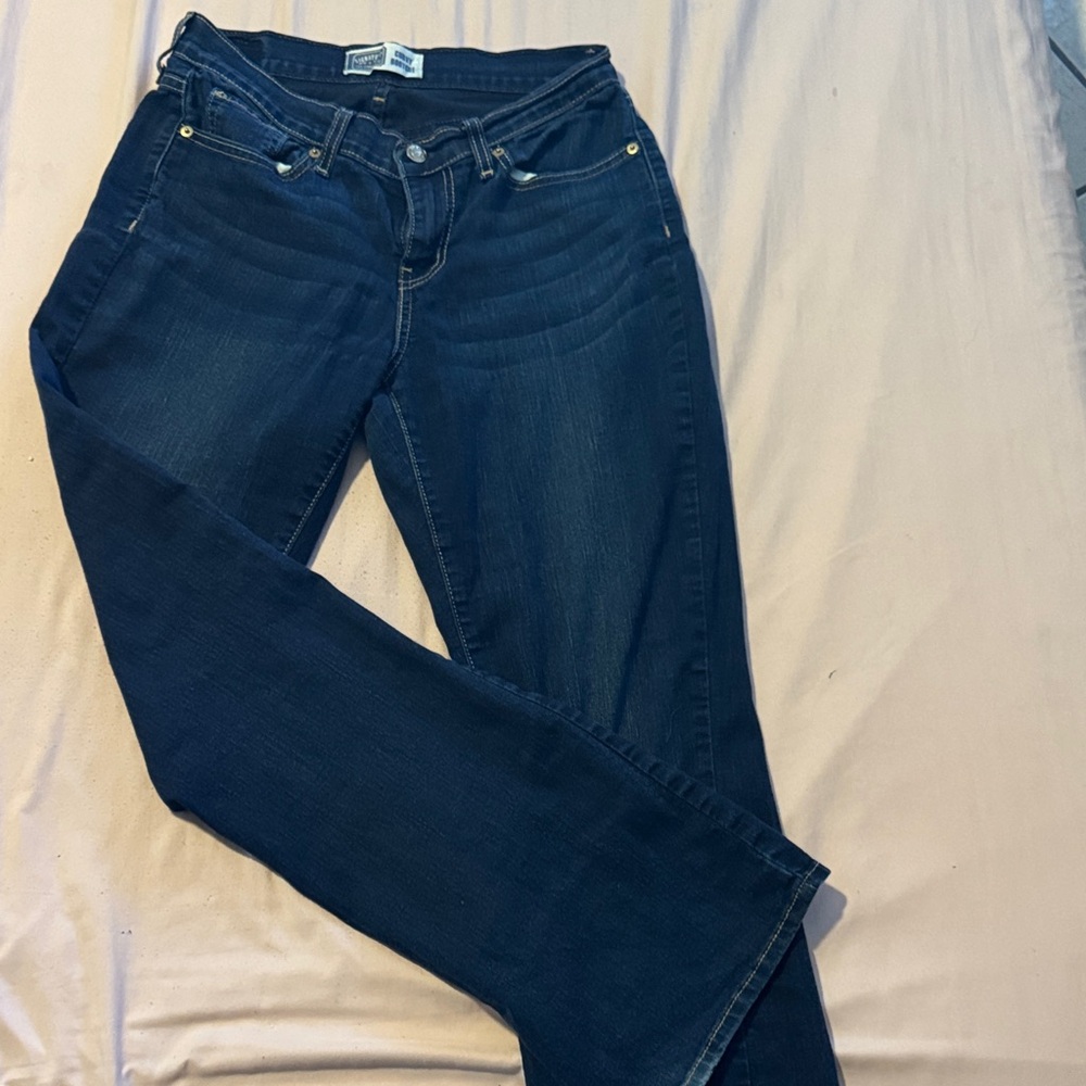 Signature by Levi Strauss Dark Blue Boot Cut Jeans